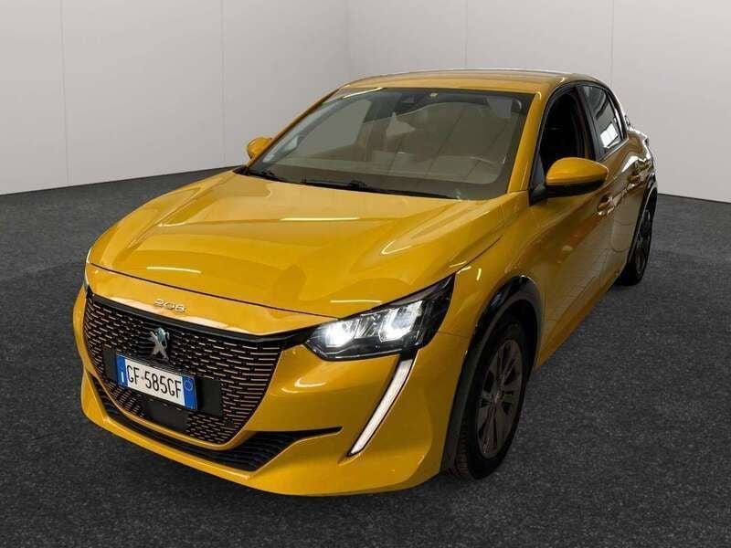 Giallo Usata 2021 Peugeot e-208 Active Utilitaria | 14.600 € (Buon prezzo) - Immagine 1/4
