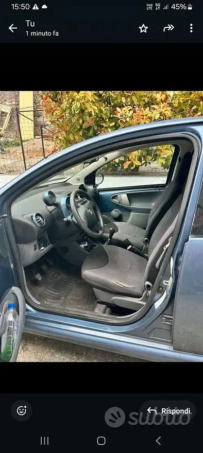 Usata Toyota Aygo 67 CV (49 kW) 2008 Grigio Utilitaria