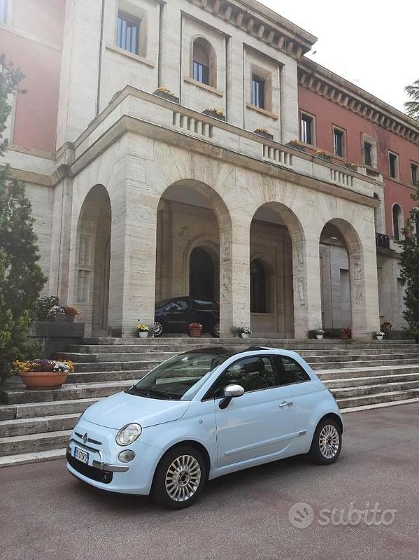 Usata Fiat 500 Lounge 75 CV (55 kW) 2007 Bianco Utilitaria