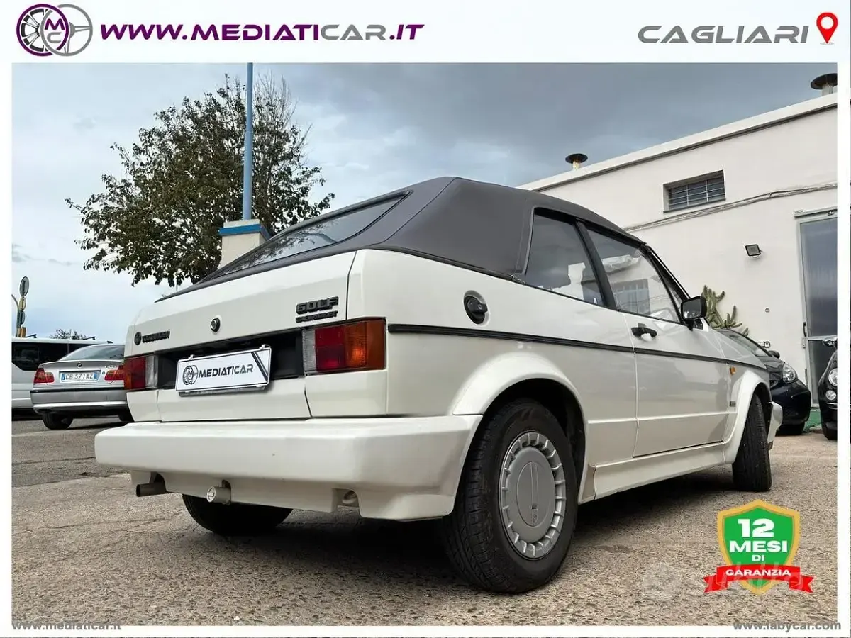 Usata VW Golf Cabriolet 73 CV (53 kW) 1991 Bianco Cabrio