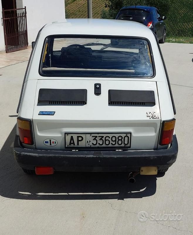 Usata Fiat 126 1987 Bianco Utilitaria