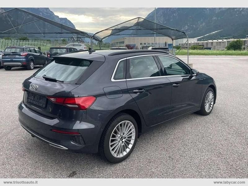 Usata Audi A3 Advanced 150 CV (110 kW) 2021 Grigio scuro Berlina