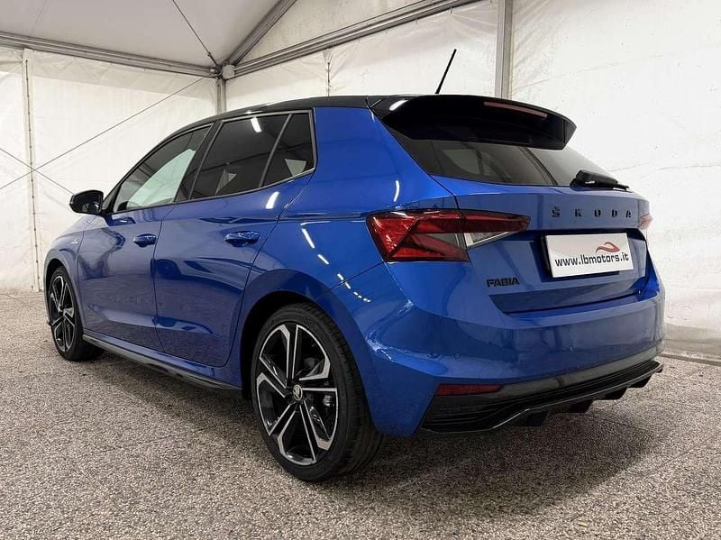 Usata Skoda Fabia Monte Carlo 95 CV (69 kW) 2023 Blu/azzurro Utilitaria