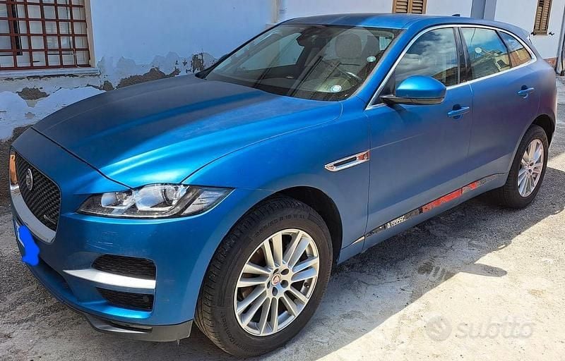 Usata Jaguar F-Pace Prestige 250 CV (183 kW) 2018 Blu/azzurro SUV