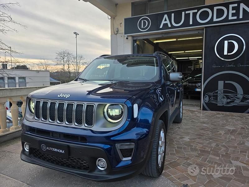 Usata Jeep Renegade Limited 140 CV (102 kW) 2020 Blu SUV