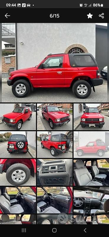 Usata Mitsubishi Pajero Top 1997 Rosso SUV