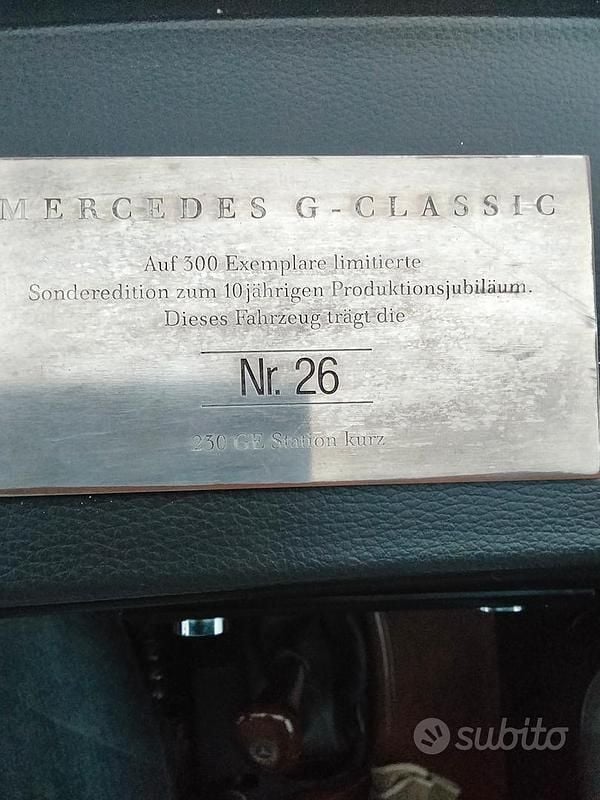 Usata Mercedes G230 90 CV (66 kW) 1989 Nero SUV