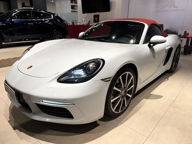 Usata Porsche 718 Spyder 300 CV (220 kW) 2022 Bianco Cabrio