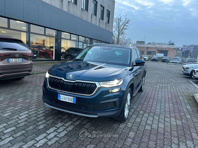 Usata Skoda Kodiaq Style 150 CV (110 kW) 2022 Blu/azzurro SUV