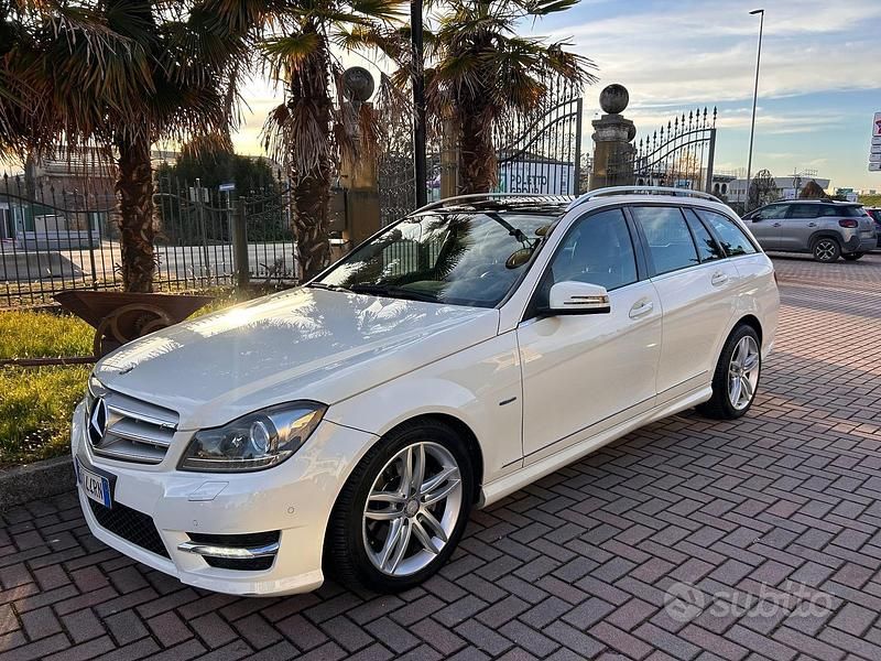 Usata Mercedes C250 Avantgarde 203 CV (149 kW) 2012 Bianco Station wagon