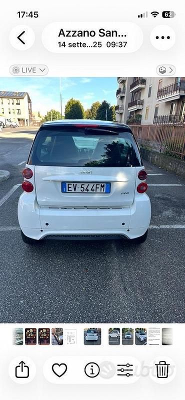 Usata Smart ForFour 2014 Bianco Utilitaria