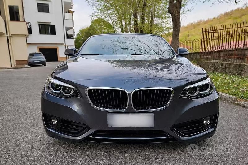 Usata BMW 218 Advantage 136 CV (100 kW) 2018 Nero Cabrio