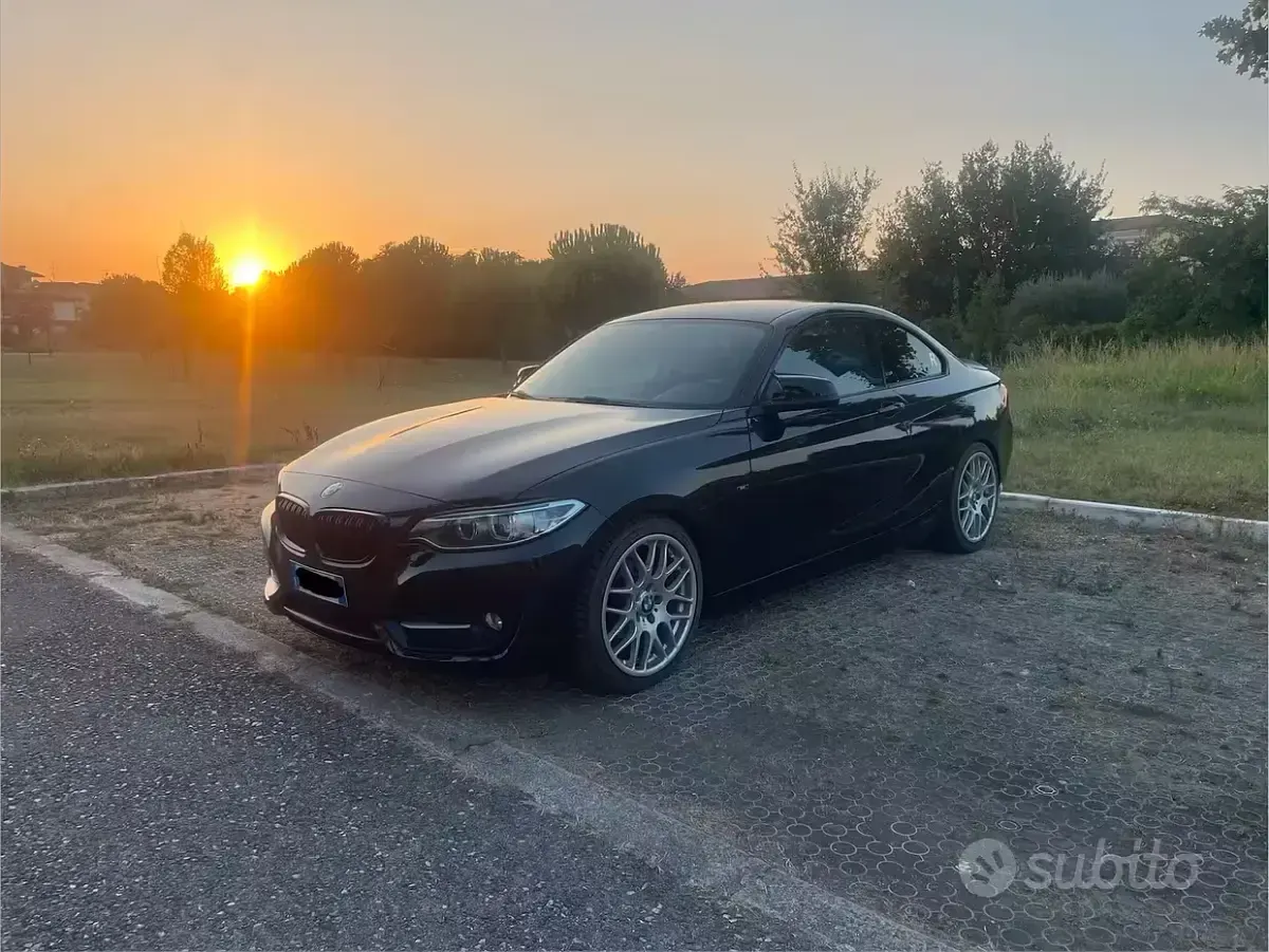 Usata BMW 218 Sport Line 143 CV (105 kW) 2014 Nero Coupé
