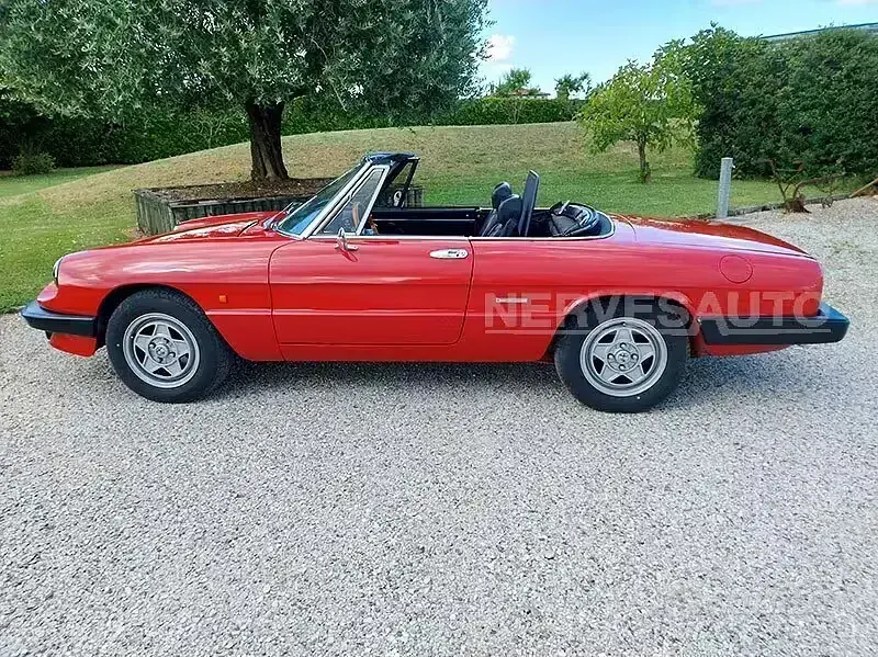 Usata Alfa Romeo Spider 115 CV (84 kW) 1989 Rosso Cabrio