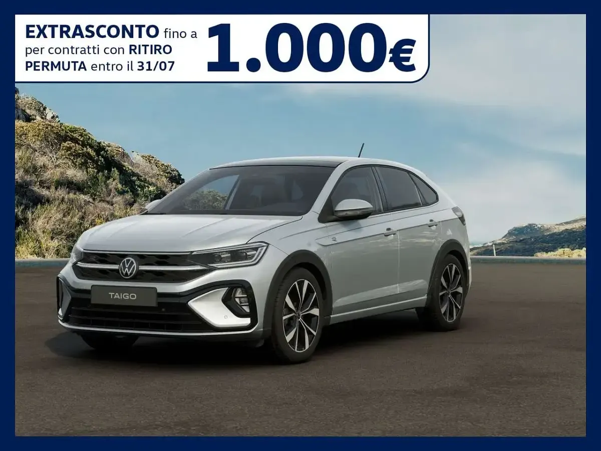 Nuova VW Taigo R-line Plus 116 CV (85 kW) 2026 Reflex silver metallizzato SUV