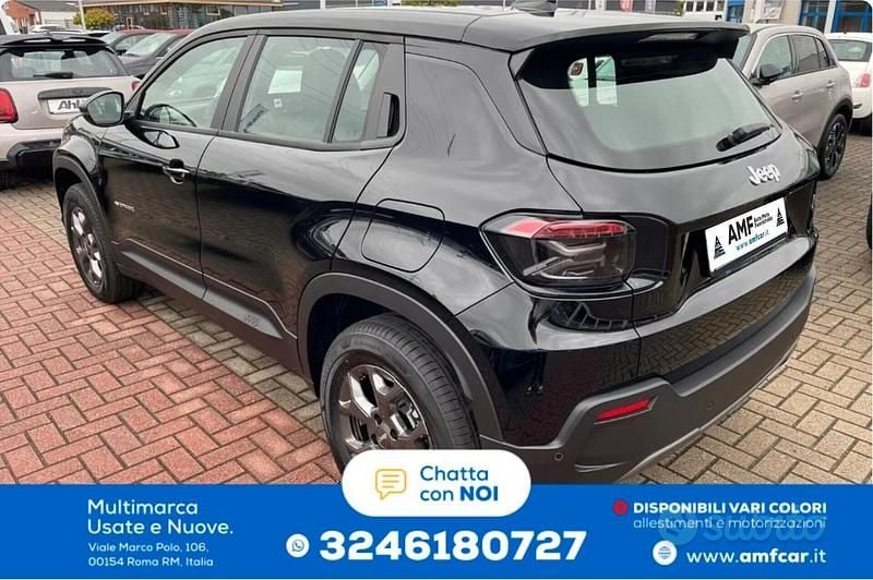 Nuova Jeep Avenger Longitude Plus 110 CV (80 kW) 2025 Nero SUV