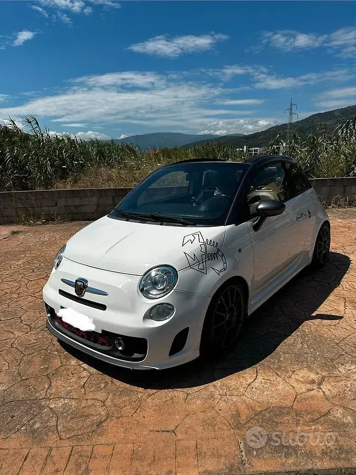 Usata Abarth 595C 2011 Bianco Cabrio