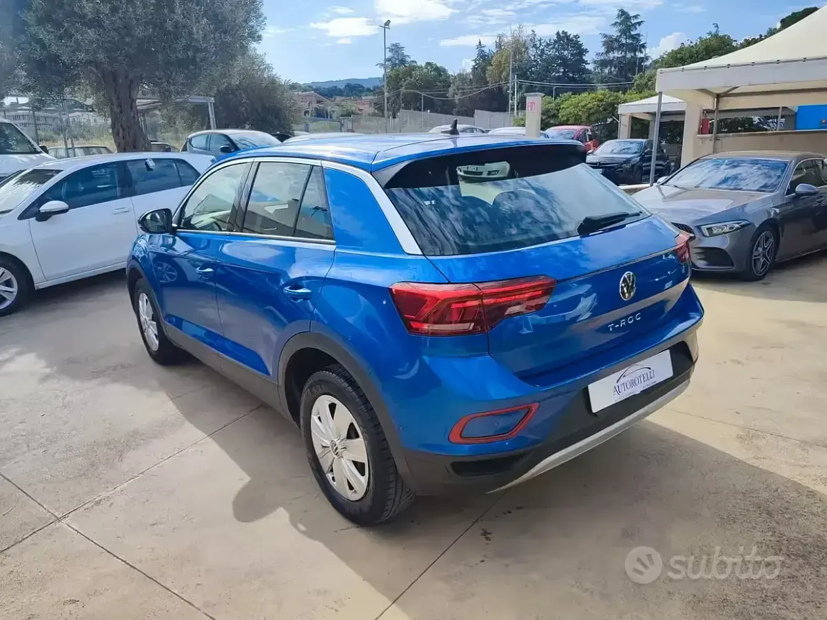 Usata VW T-Roc Style 110 CV (80 kW) 2023 Blu SUV