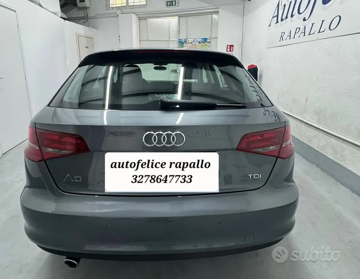 Usata Audi A3 Ambition 110 CV (80 kW) 2014 Grigio Berlina