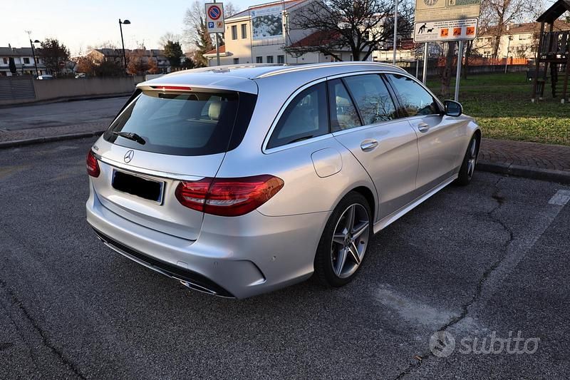 Begagnad Mercedes C220 AMG line 170 HK (125 kW) 2017 Grå Kombi