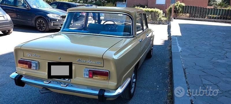 Usata Alfa Romeo Giulia 1300 Super 92 CV (67 kW) 1970 Giallo Berlina