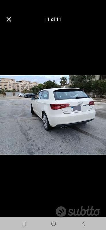 Usata Audi A3 2013 Bianco Berlina