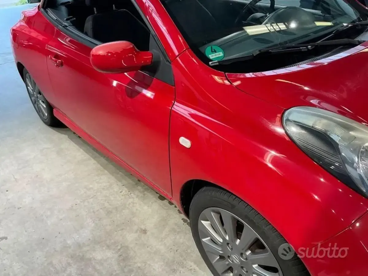 Usata Nissan Micra C+C 88 CV (64 kW) 2007 Rosso Cabrio