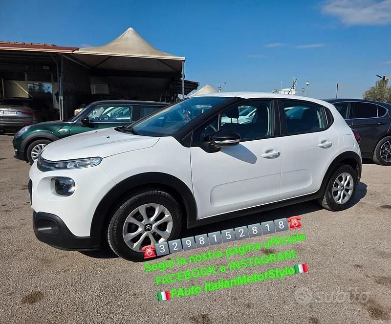 Usata Citroën C3 Feel 83 CV (61 kW) 2018 Bianco Utilitaria
