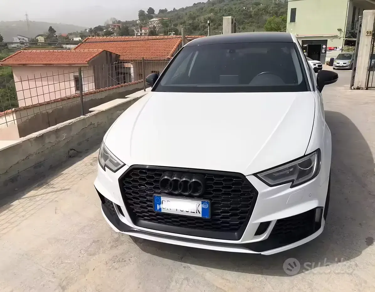 Usata Audi A3 S-Line 116 CV (85 kW) 2018 Bianco Berlina