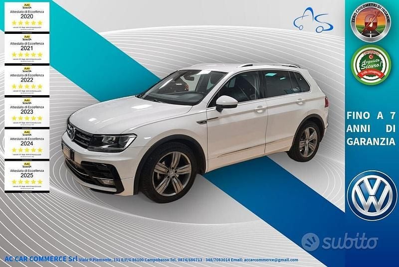 Usata VW Tiguan R-line BlueMotion 2017 Bianco SUV