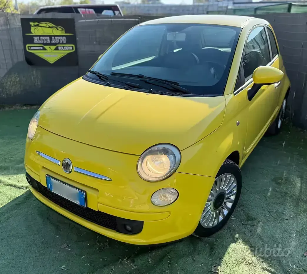 Usata Fiat 500 Pop 69 CV (50 kW) 2009 Giallo Cabrio
