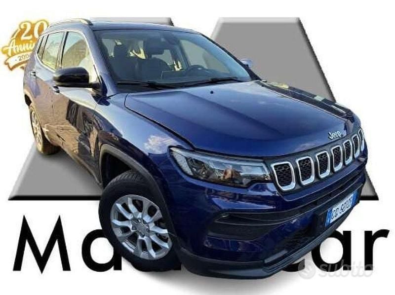 Blu/azzurro Usata 2021 Jeep Compass SUV | 16.900 € (Buon prezzo) - Immagine 1/4