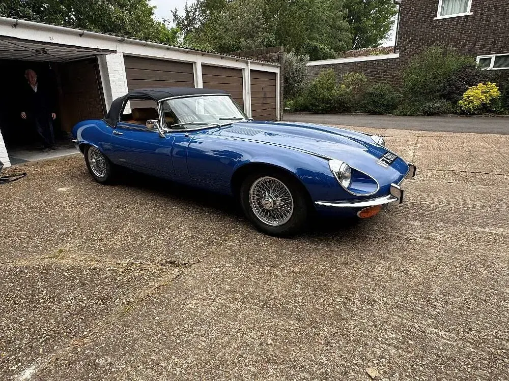 Usata Jaguar E-Type 276 CV (202 kW) 1973 Blu Cabrio