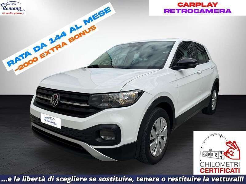 Bianco Usata 2021 VW T-Cross Style SUV | 15.990 € (Buon prezzo) - Immagine 1/3