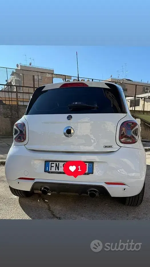 Usata Smart ForFour Brabus 109 CV (80 kW) 2017 Bianco Utilitaria
