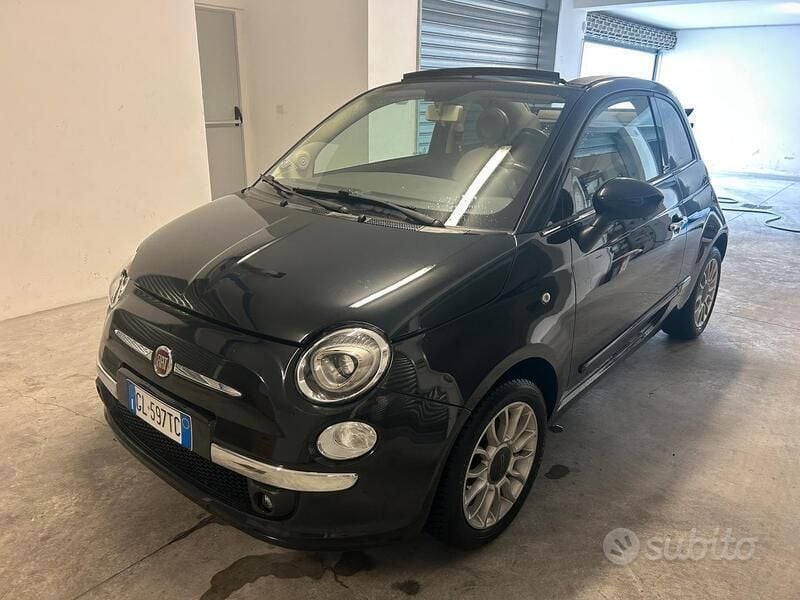 Usata Fiat 500 69 CV (50 kW) 2012 Nero Cabrio