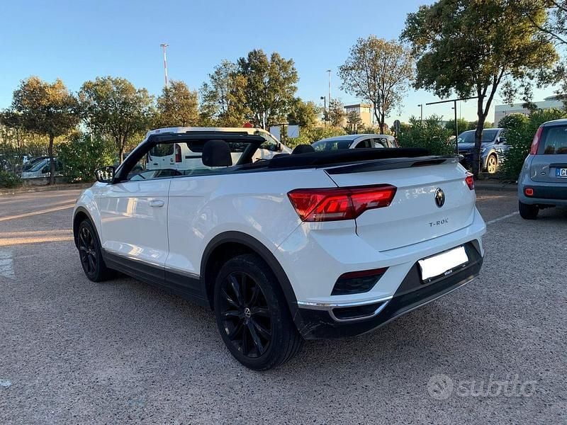 Usata VW T-Roc Cabriolet Style 110 CV (80 kW) 2021 Bianco Cabrio