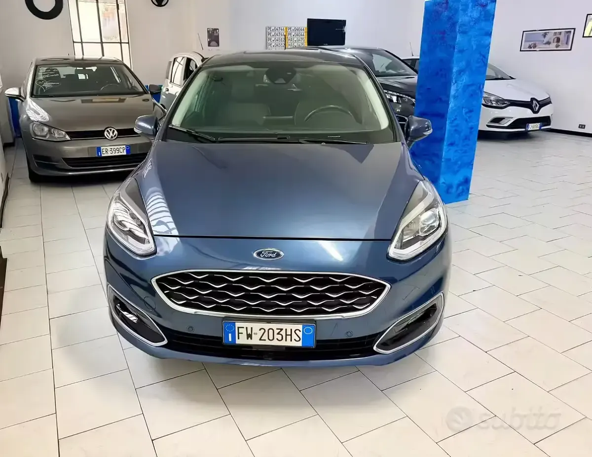 Usata Ford Fiesta Vignale 100 CV (73 kW) 2019 Blu Utilitaria