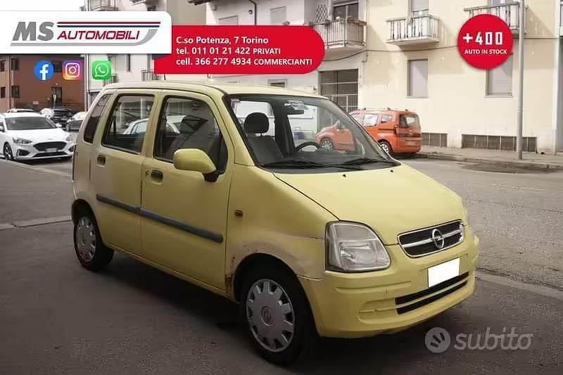 Usata Opel Agila Club 58 CV (42 kW) 2003 Giallo Monovolume