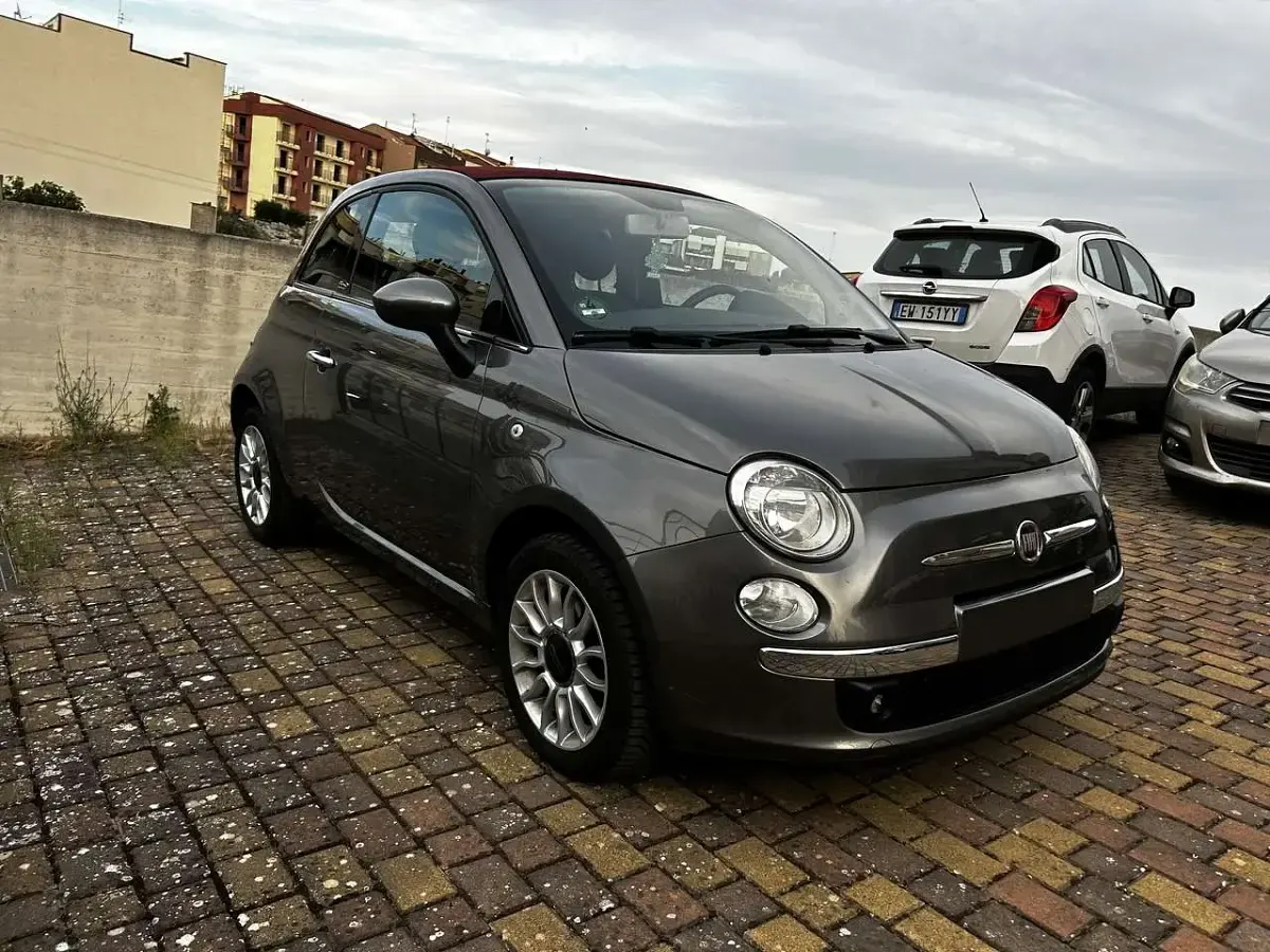 Usata Fiat 500C Lounge 95 CV (69 kW) 2012 Grigio Cabrio