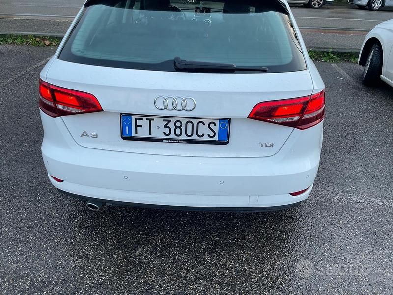 Usata Audi A3 110 CV (80 kW) 2018 Bianco Berlina