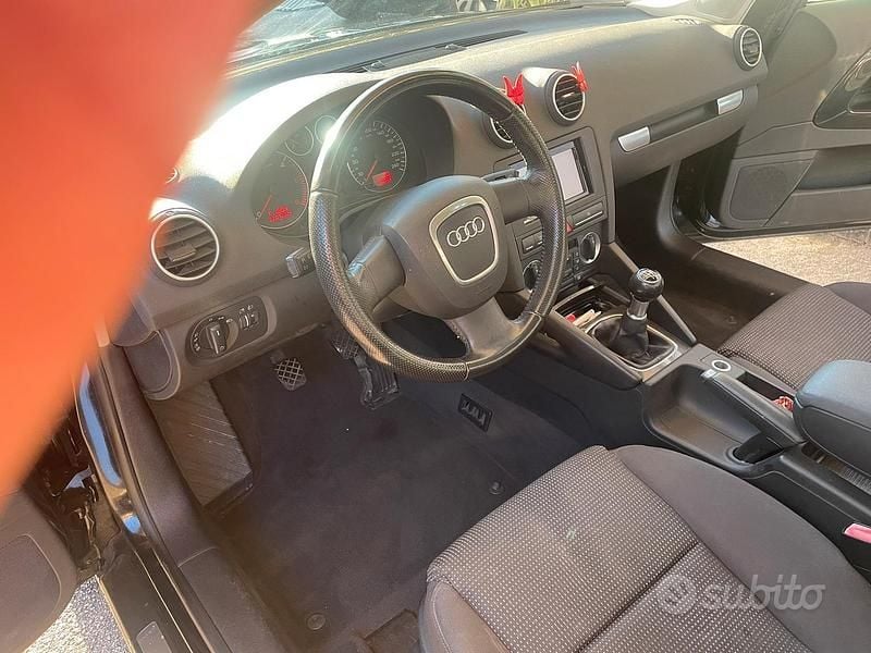 Usata Audi A3 190 CV (139 kW) 2008 Nero Utilitaria