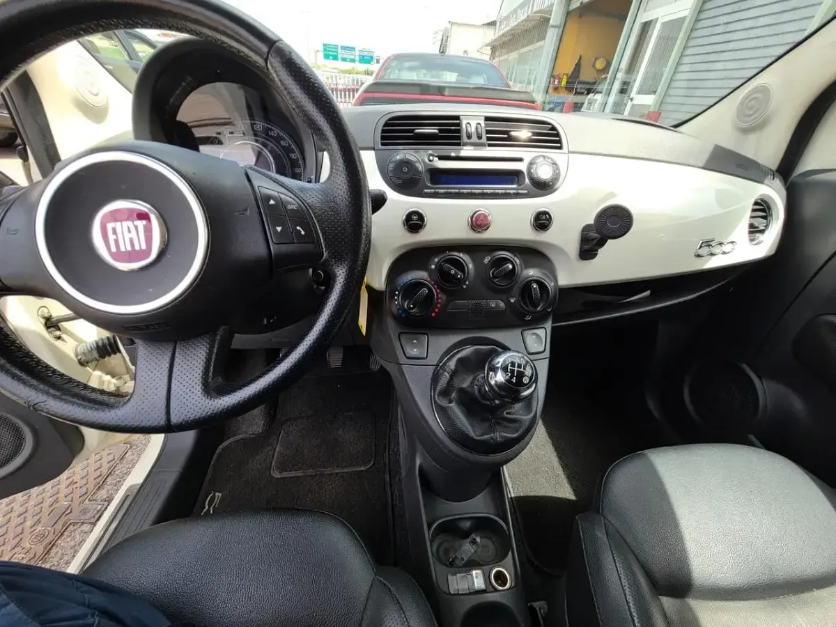 Usata Fiat 500 Pop 75 CV (55 kW) 2009 Bianco Cabrio