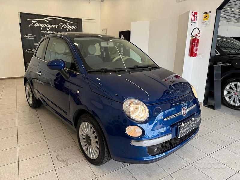 Usata Fiat 500 Lounge 69 CV (50 kW) 2009 Blu Cabrio