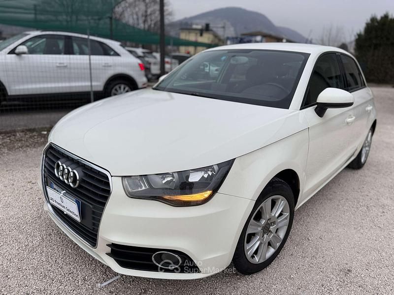 Usata Audi A1 Sportback Ambiente 90 CV (66 kW) 2013 Bianco Utilitaria