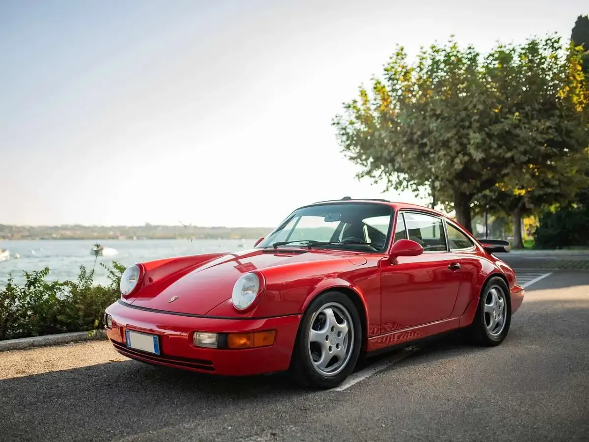 Usata Porsche 964 260 CV (191 kW) 1994 Rosso Cabrio