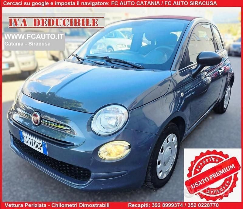 Usata Fiat 500 69 CV (50 kW) 2022 Grigio Cabrio