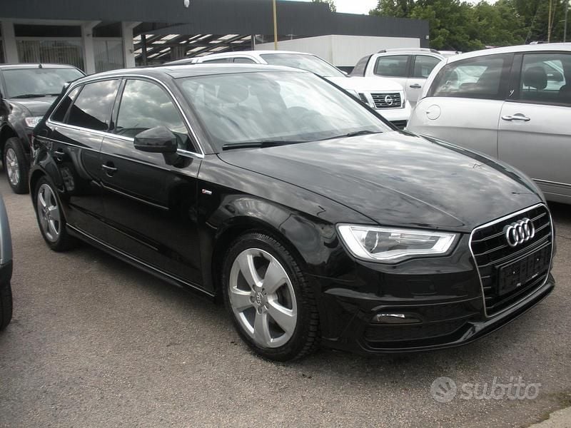 Usata Audi A3 S-Line 150 CV (110 kW) 2017 Nero Berlina