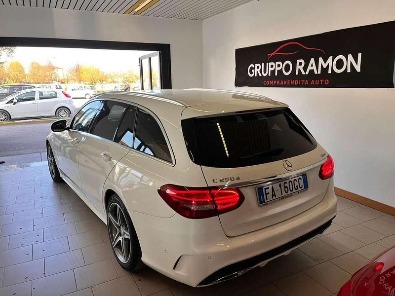 Usata Mercedes C250 Business 204 CV (150 kW) 2015 Bianco Station wagon