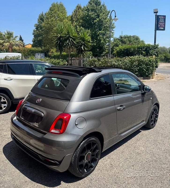 Usata Fiat 500C S 85 CV (62 kW) 2017 Grigio Cabrio